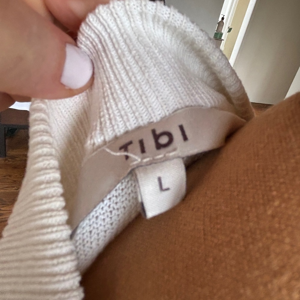 Tibi Ribbed Knit Collar Sweater - Picture 4 of 7
